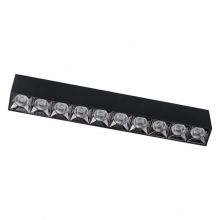 Midi led oprawa sufitowa 10x4W 4000K czarna